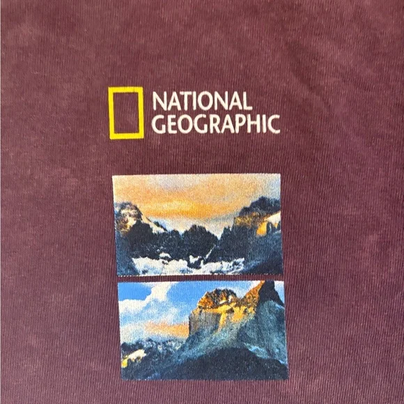 National Geographic Men's Purple Short-Sleeve Nature Graphic Tee - Picture 2 of 5